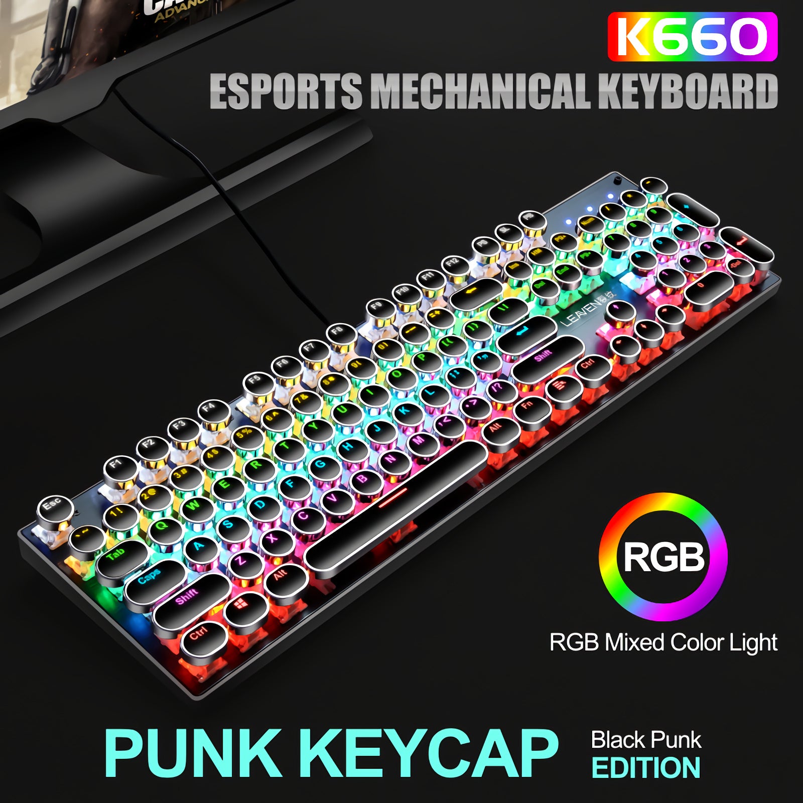 Punk Knob Gaming Keyboard