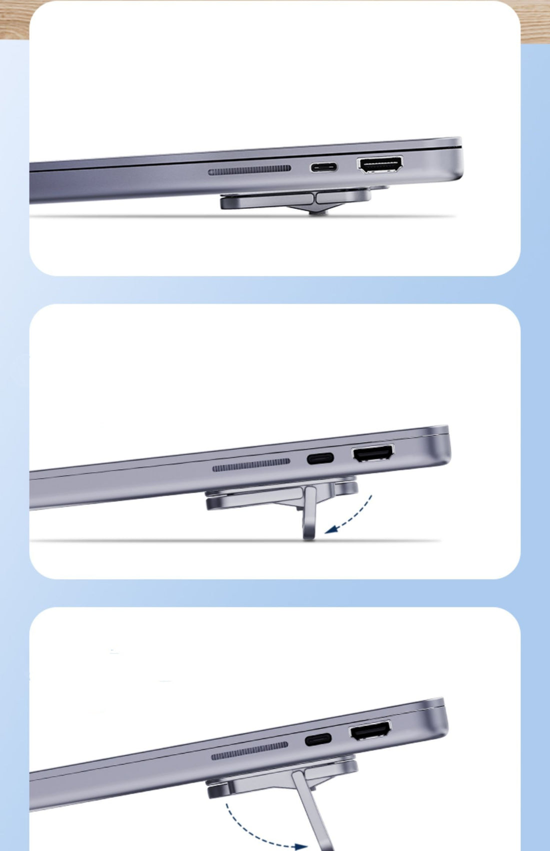 Invisible Portable Heat Dissipation Laptop Stand