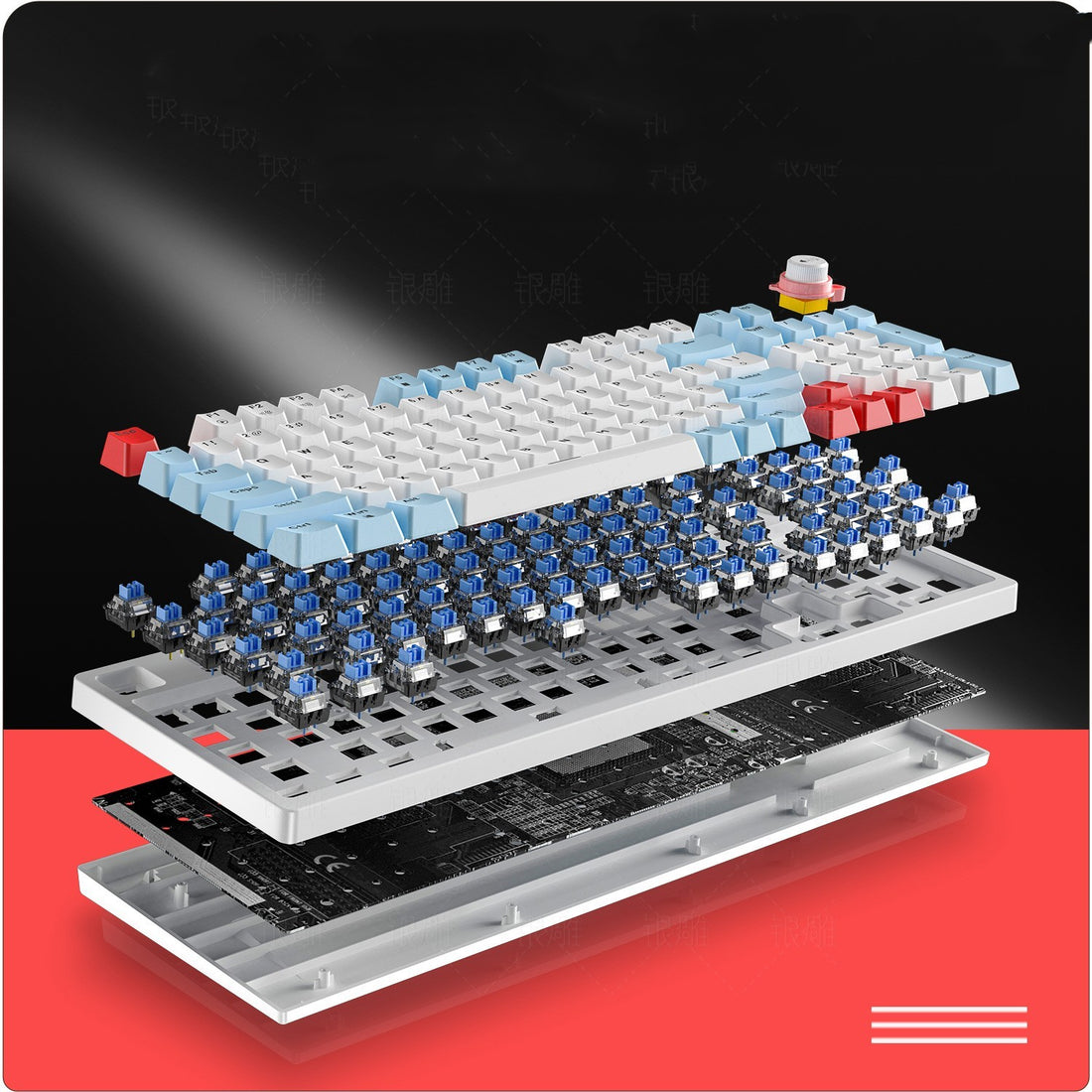 Luminous Mechanical Gaming Knob Keyboard