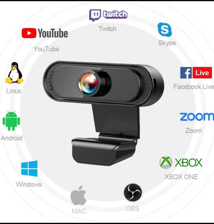 1080P2K HD Drive-free Computer USB Webcam